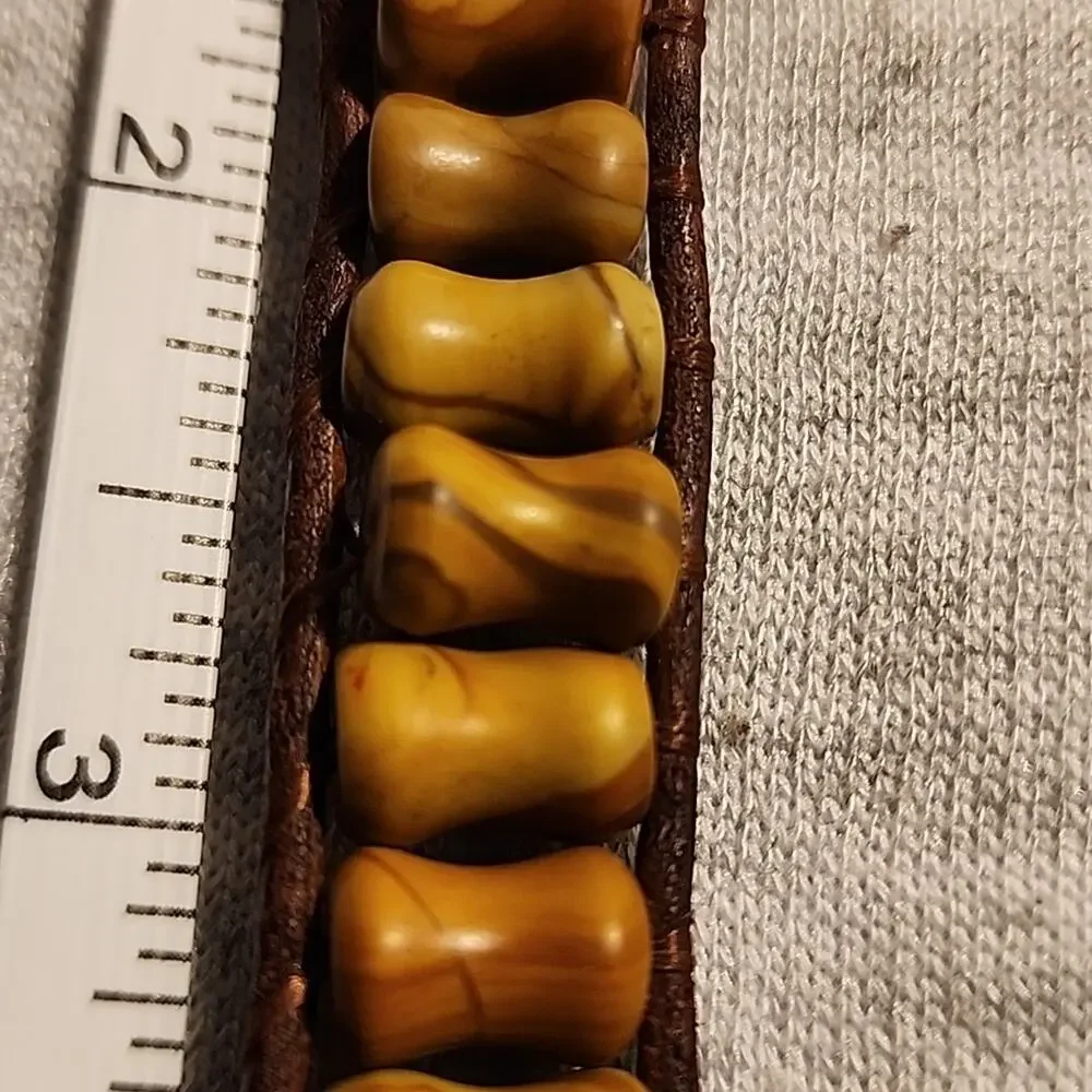 Men's Bracelet with Buffalo Button